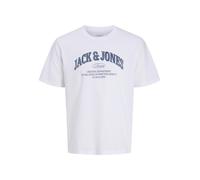 JACK&JONES - JJEDENVER LOGO TEE SS O-NECK SN White - Gr. - XL