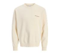 JACK & JONES JJEDOVER PRINT SWEAT CREW NECK Herren | ANTIQUE WHITE | S
