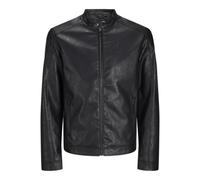 JACK & JONES JJEDYLAN CLEAN PU Jacket NOOS 12261195,Schwarz,S