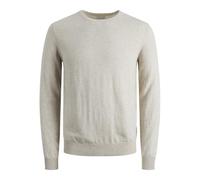 Jack & Jones Pullover Emil – Strick, Rundhals, Creme-Melange – Herren Größe S