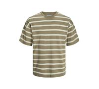 Jack & Jones Emil Knit Kurzarm-t-shirt XL Coriander / Stripes W Cloud Dancer