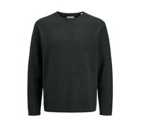 Rundhalspullover JACK & JONES "JJEGEORGE KNIT CREW NECK NOOS", Damen, Gr. XS, schwarz (rosin detail:with schwarz), Strick, Obermaterial: 85% Baumwolle, 15% Polyester, unifarben, relaxed fit taillenbed