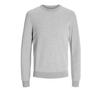 Jack & Jones JJEGLOBE KNIT CREW NECK M 12258139 Light Grey Melange (902934) Grau M