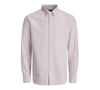 JACK&JONES - JJEHARVEY OXFORD L/S SHIRT NOOS Redwood - Gr. - L