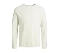 Jack & Jones Herren Strickpullover JJEHILL Rundhals Baumwolle Langarm S Cloud Dancer
