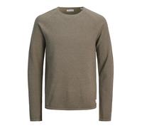 Jack & Jones Pullover JJEHILL Knit Crew Neck 100% Baumwolle Vetiver Gr. L