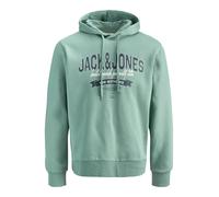 JACK&JONES - JJELOGO SWEAT HOOD 2 COL 25/26 NOOS Mineral Blue - Gr. - M