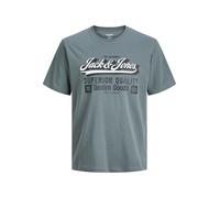 Jack & Jones Shirt "Jjelogo" in Grau - Größe M | Herren Plussize