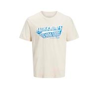 Jack & Jones JJELOGO TEE SS O-NECK 2 COL L 12279535 Antique White (895681) Beige L