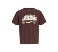 JACK&JONES - JJELOGO TEE SS O-NECK 2 COL AW26 SN Bitter Chocolate - Gr. - XL
