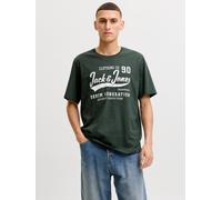 Jack & Jones "JJELOGO TEE SS O-NECK 2 COL AW26 SN" Baumwolle, regular fit (99674754-L) scarab detail:melange