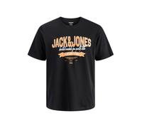 Jack & Jones Herren T-Shirt Jjelogo Tee SS O-Neck 2 Col SS26 SN 100% Baumwolle bedruckt Schwarz S