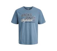 Jack & Jones Shirt "Logo" in Blau - Größe S | Herren Plussize