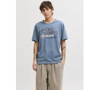 Jack & Jones JJELOGO TEE SS O-NECK 2 COL M 12288016 Blue Mirage (911649) Blau M