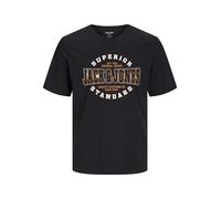 JACK&JONES - JJELOGO TEE SS O-NECK 24/25 NOOS PLS black, EU3XL US1XL