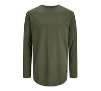JACK & JONES Herren Jjenoa Tee O-Neck Noos Langarmshirt, Forest Night, XXL EU
