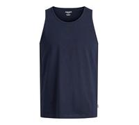 Muscleshirt JACK & JONES "JJEORGANIC BASIC TANKTOP NOOS", Herren, Gr. M, navy blazer, Jersey, Obermaterial: 100% Baumwolle, unifarben, normal, Rundhals, Shirts, Baumwolle, Rundhalsausschnitt (88784229