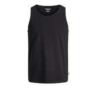 Muscleshirt JACK & JONES "JJEORGANIC BASIC TANKTOP NOOS", Herren, Gr. L, schwarz, Jersey, Obermaterial: 100% Baumwolle, unifarben, normal, Rundhals, Shirts, Baumwolle, Rundhalsausschnitt (92674842-L) 