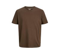 Rundhalsshirt JACK & JONES "JJEORGANIC BASIC TEE SS O-NECK NOOS", Herren, Gr. S, delicioso, Single Jersey, Obermaterial: 100% Baumwolle, unifarben, modisch, regular fit taillenbedeckt, Rundhals, Kurza