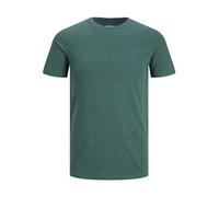 T-Shirt mit Label-Detail Modell 'ORGANIC' M men Petrol Melange