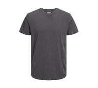 JACK & JONES Herren Jjeorganic Melange Tee Ss O-Neck Noos T-Shirt, Dark Grey Melange, M