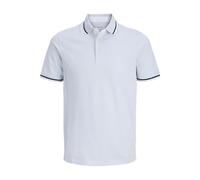 Plus Size Einfarbig Poloshirt EU2XL US1L Blau