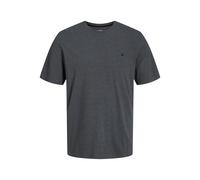 T-Shirt JACK & JONES PLUSSIZE "JJEPAULOS TEE SS CREW NECK NOOS PLS" Gr. 5XL, grau (dark grey melange) Herren Shirts (59313262-5XL) dark grey melange