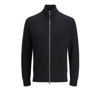 Jack & Jones Strickjacke JJEPERFECT KNIT ZIP CARDIGAN SN Herren Schwarz Gr. XL 50%Baumw./50%Poly