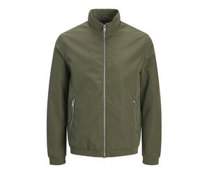 JACK&JONES - JJERUSH HARRINGTON BOMBER NOOS Dusty Olive - Gr. - M