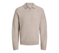 JACK&JONES - JJESOHO OLLIE KNIT SPLIT NECK JNR Grau - Gr. - 164