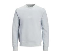 Sweatshirt JACK & JONES "JJESOHO SWEAT CREW NECK NOOS", Jungen, Gr. L, celestial blau, angeraute Sweatware, Obermaterial: 80% Baumwolle, 20% Polyester, bedruckt, unifarben, relaxed fit hüftlang, Rundh
