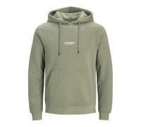 Kapuzensweatshirt "JJESOHO SWEAT HOOD NOOS PLS", Herren, Gr. 6XL, vetiver, angeraute Sweatware, Obermaterial: 80% Baumwolle, 20% Polyester, JACK & JONES PLUSSIZE, regular fit, Rippbündchen, Sweatshirt