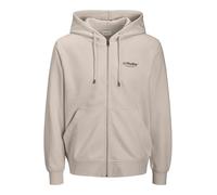 Jack & Jones Sweatjacke JJESOHO Zip-Hood Moonbeam Grau XL