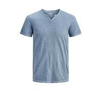 JACK&JONES - JJESPLIT NECK TEE SS NOOS Blue Mirage - Gr. - S