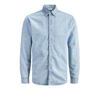 JACK&JONES - JJESTANLEY JJSHIRT AT 021 NOOS Blue Denim - Gr. - XXL