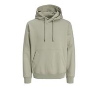 Kapuzensweatshirt JACK & JONES "JJESTAR BASIC SWEAT HOOD NOOS", Herren, Gr. M, grün (seagrass), angeraute Sweatware, Obermaterial: 70% Baumwolle, 30% Polyester, unifarben, relaxed fit, Rundhals, Rippb