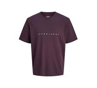 Jack & Jones Rundhalsshirt JJESTAR JJ TEE SS NOOS – 100% Baumwolle, Relaxed Fit – Lila Gr. L
