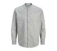 JACK&JONES - JJESUMMER LINEN BLEND BAND SHIRT L/S SN - Gr. - S