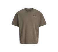 T-Shirt "JJEURBAN EDGE STUDIO TEE SS SN PLS", Herren, Gr. 4XL, bungee cord, Jersey, Obermaterial: 100% Baumwolle, JACK & JONES PLUSSIZE, bedruckt, relaxed fit normal, Rundhals, Shirts T-Shirt, mit Log