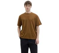 Rundhalsshirt JACK & JONES "JJEURBAN EDGE TEE SS O-NECK NOOS", Herren, Gr. L, braun (monks robe), Jersey, Obermaterial: 100% Baumwolle, unifarben, modisch, relaxed fit taillenbedeckt, Rundhals, Kurzar