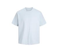 Rundhalsshirt JACK & JONES "JJEURBAN EDGE TEE SS O-NECK NOOS", Herren, Gr. M, celestial blau, Jersey, Obermaterial: 100% Baumwolle, unifarben, relaxed fit taillenbedeckt, Rundhals, gerader Abschluss,
