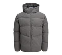 Steppjacke "JJGLOBAL PUFFER JACKET PLS", Damen, Gr. 5XL, castlerock, Web, Obermaterial: 100% Polyester, JACK & JONES PLUSSIZE, unifarben, regular fit normal, Jacken Steppjacke (33534545-5XL) castleroc