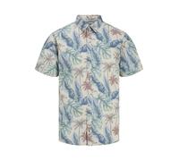 JACK&JONES - JJHONOLULU AOP SHIRT SS Moonbeam - Gr. - S