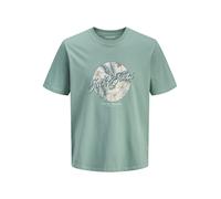 JACK&JONES - JJHONOLULU SHAPE TEE SS CREW NECK LN Mineral Blue - Gr. - L