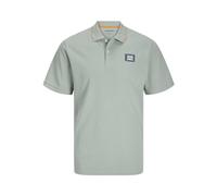 Poloshirt JACK & JONES "JJHUDSON POLO SS", Herren, Gr. S, grün (iceberg grün), Jersey, Obermaterial: 100% Baumwolle, unifarben, modisch, regular fit, Kurzarm, Shirts (71998543-S) iceberg grün