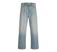 JACK & JONES Baggy Fit Jeans im Used-Look Modell 'ALEX' in Hellblau, Größe 33/32