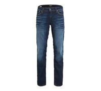 Regular-fit-Jeans JACK & JONES "JJICLARK mit Used-Look und Stretch für den Alltag", Herren, Gr. 36, Länge 34, mittelblau, Denim/Jeans, Obermaterial: 97% Baumwolle, 3% Elasthan, regular fit lang, Jeans