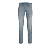 Slim-fit-Jeans JACK & JONES "JJIGLENN JJICON JJ 619 50SPS NOOS", Herren, Gr. 36, Länge 32, blau (blau, denim), Denim/Jeans, Obermaterial: 95% Baumwolle, 4% Elastomultiester, 1% Elasthan, Abriebeffekte