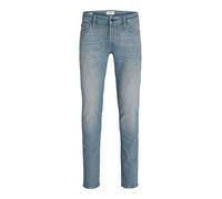 Slim-fit-Jeans JACK & JONES "JJIGLENN JJICON JJ 619 50SPS NOOS", Herren, Gr. 33, Länge 32, blau (blau, denim), Denim/Jeans, Obermaterial: 95% Baumwolle, 4% Elastomultiester, 1% Elasthan, Abriebeffekte
