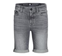 Shorts JACK & JONES JUNIOR "JJIRICK bequem mit mittlerer Taille für Jungen", Mädchen, Gr. 152, N-Gr, grau denim pack:am 362, Web, Obermaterial: 98% Baumwolle, 2% Elasthan, Abriebeffekte, regular fit k